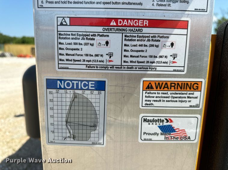 image for item MB9673 2020 Haulotte 5533A  boom lift