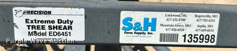 image for item MB9681 Precision ED6451  skid steer tree shear