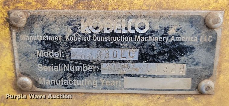 image for item ML9502 2006 Kobelco SK330LC  excavator