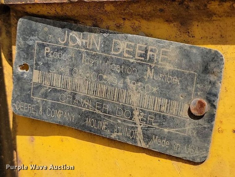 image for item ML9505 2004 John Deere 850C WT series II  dozer