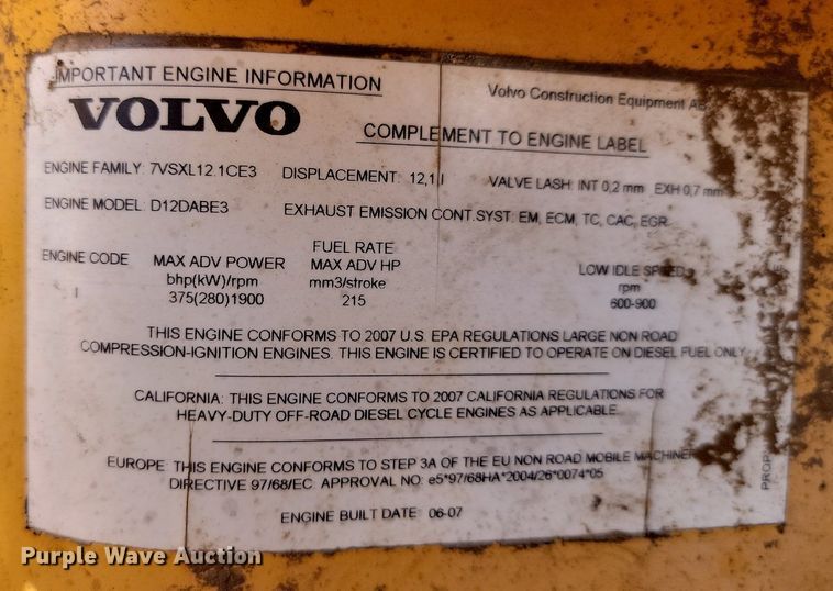 image for item ML9507 Volvo T450D  4WD scraper tractor