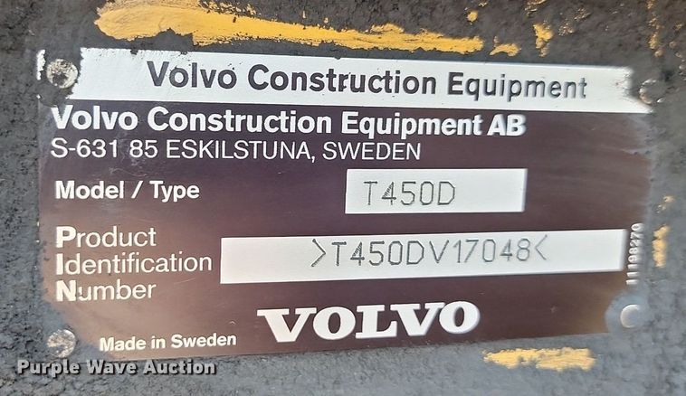 image for item ML9507 Volvo T450D  4WD scraper tractor