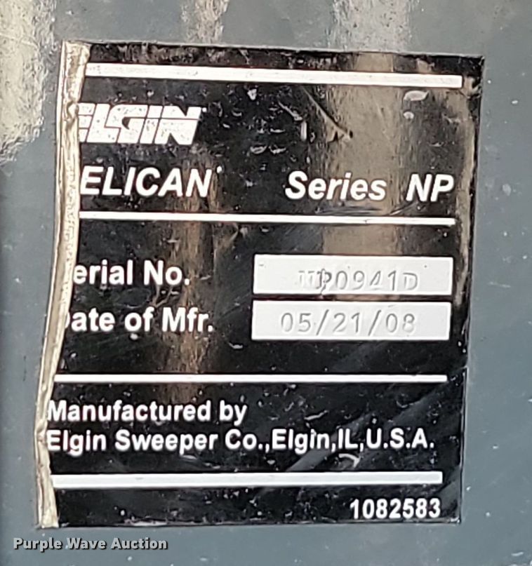 image for item ML9520 2008 Elgin Pelican Series NP  sweeper