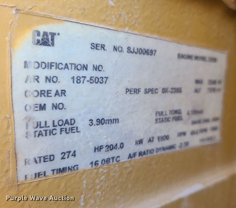 image for item MO9994 Caterpillar XQ200  generator