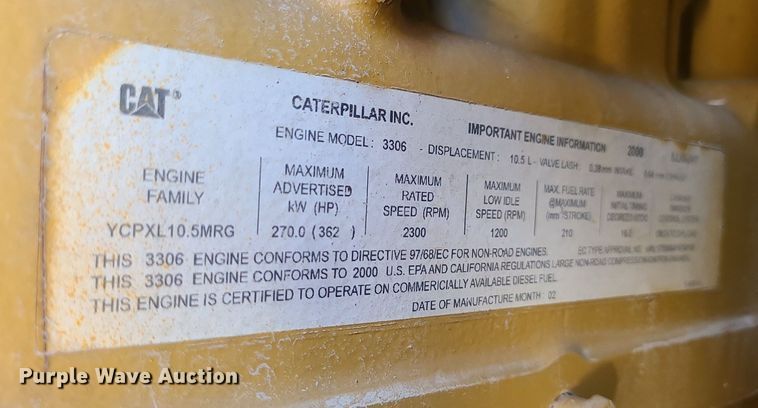 image for item MO9994 Caterpillar XQ200  generator