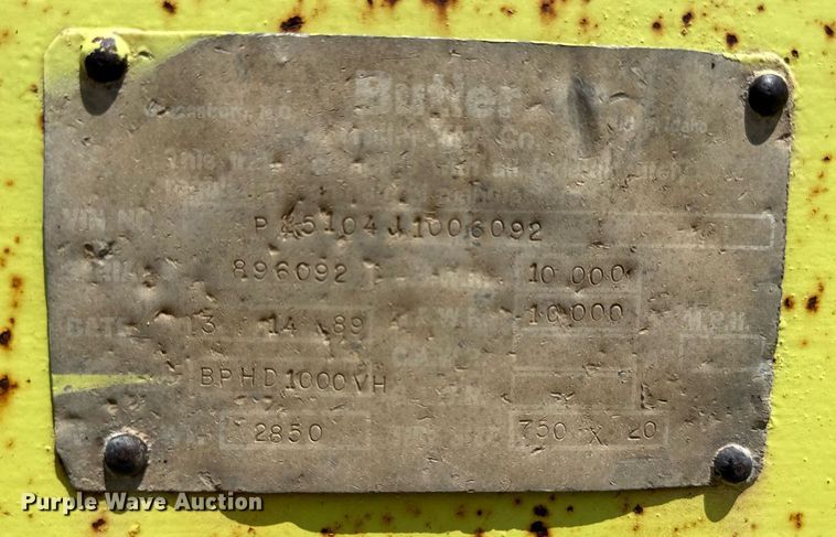 image for item NP9403 1989 Butler BPHD1000Vh  pole trailer