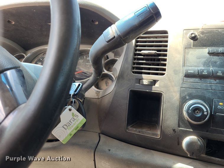 image for item NX9626 2012 Chevrolet Silverado 3500HD  Crew Cab flatbed pickup truck