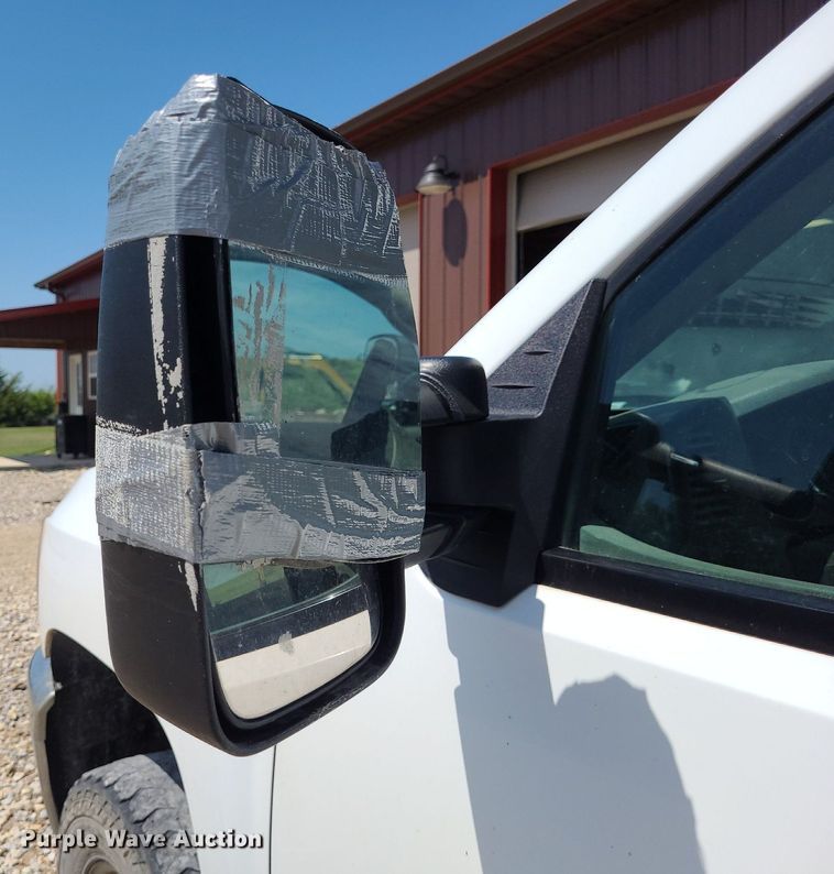 image for item NX9627 2012 Chevrolet Silverado 3500HD  Crew Cab flatbed pickup truck