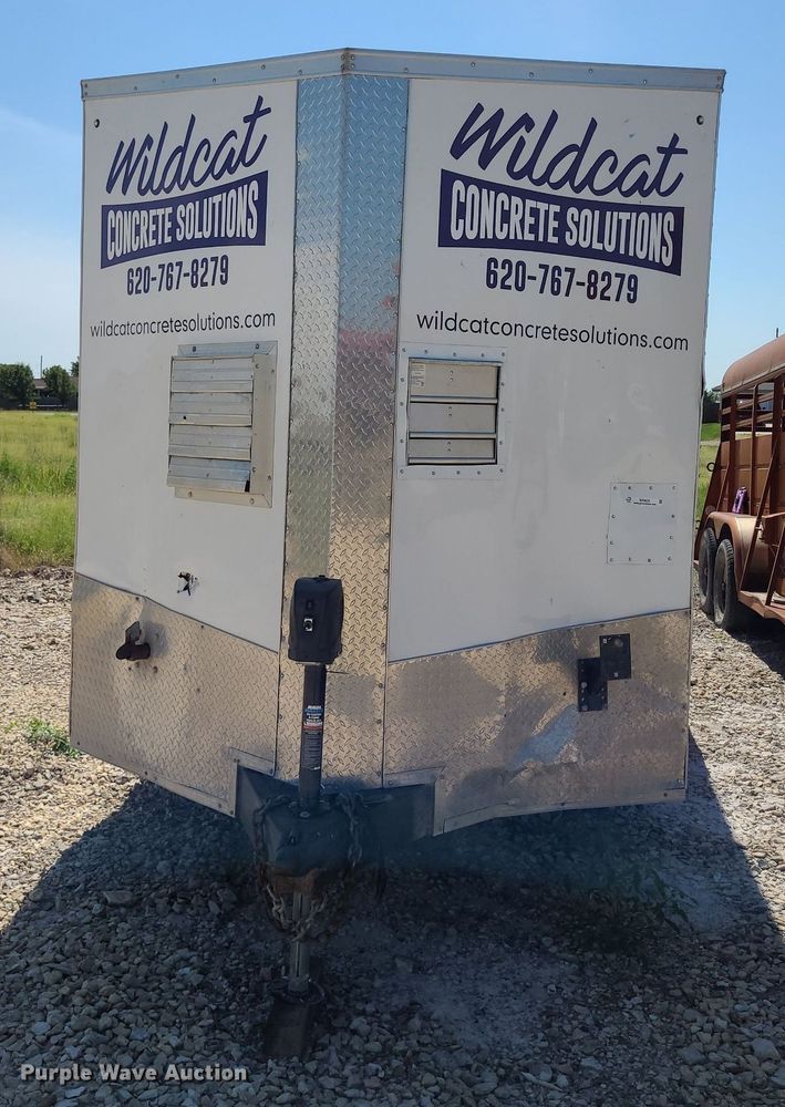 image for item NX9633 LGS  enclosed cargo trailer with polyurethane concrete lifting equipment