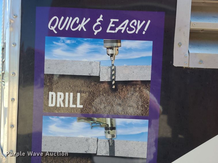 image for item NX9633 LGS  enclosed cargo trailer with polyurethane concrete lifting equipment