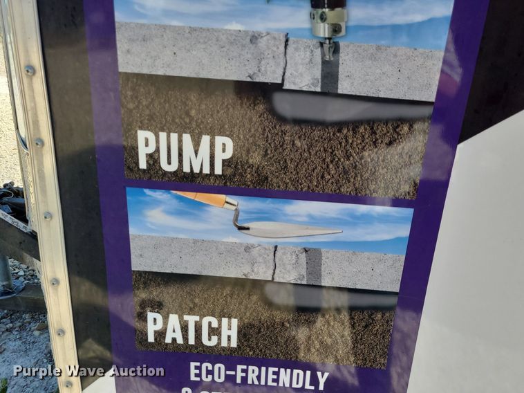 image for item NX9633 LGS  enclosed cargo trailer with polyurethane concrete lifting equipment