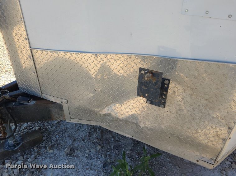 image for item NX9633 LGS  enclosed cargo trailer with polyurethane concrete lifting equipment