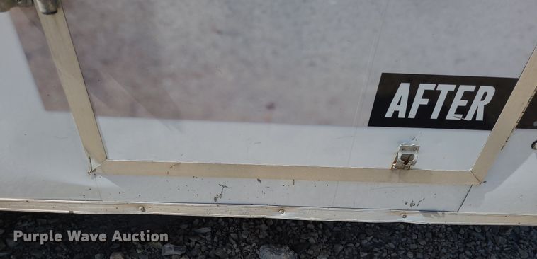 image for item NX9633 LGS  enclosed cargo trailer with polyurethane concrete lifting equipment