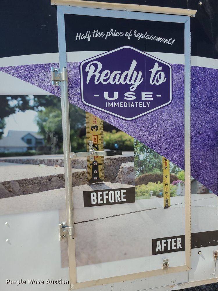 image for item NX9633 LGS  enclosed cargo trailer with polyurethane concrete lifting equipment