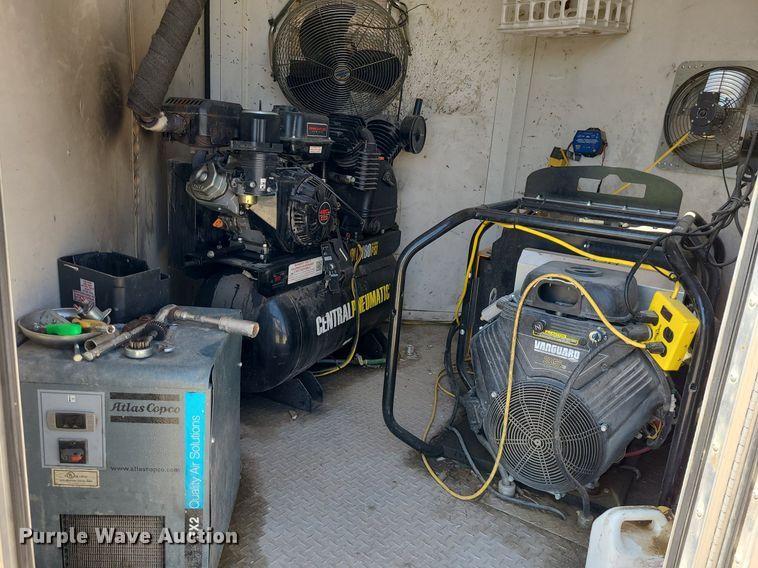 image for item NX9633 LGS  enclosed cargo trailer with polyurethane concrete lifting equipment