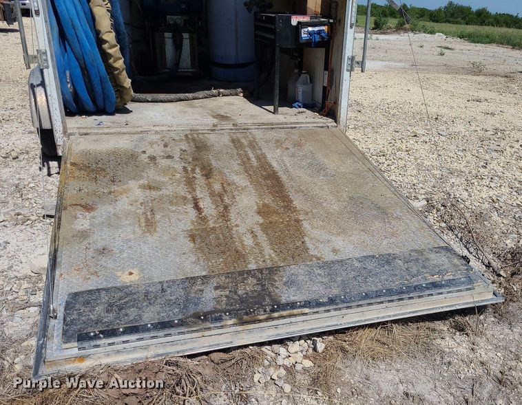 image for item NX9633 LGS  enclosed cargo trailer with polyurethane concrete lifting equipment