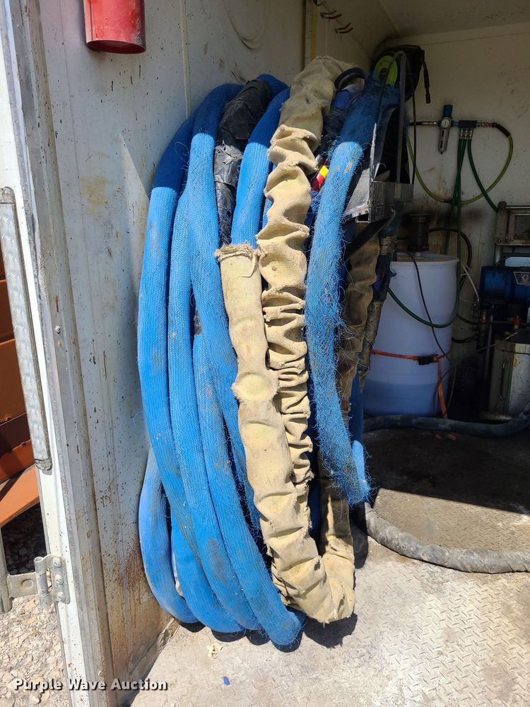 image for item NX9633 LGS  enclosed cargo trailer with polyurethane concrete lifting equipment