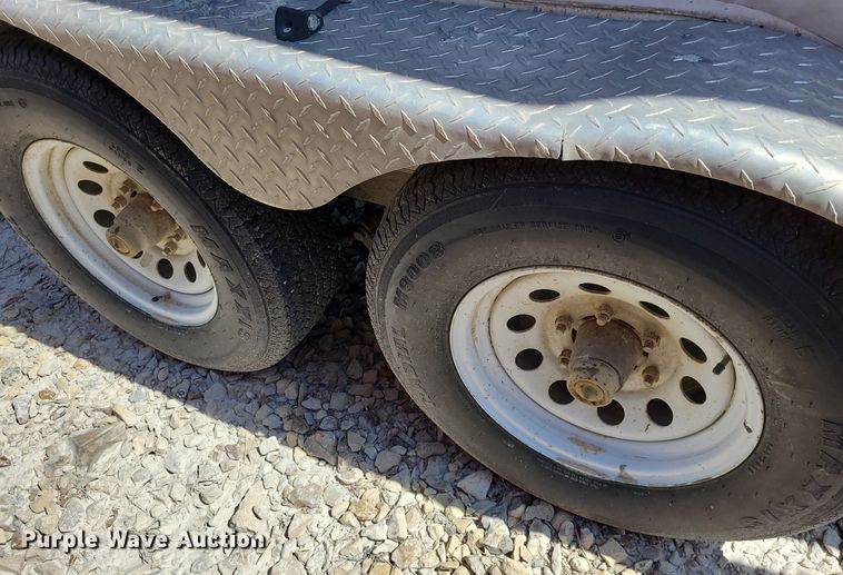 image for item NX9633 LGS  enclosed cargo trailer with polyurethane concrete lifting equipment