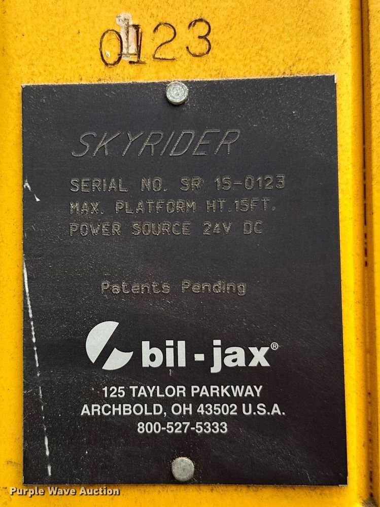 image for item OC9090 Bil-Jax SkyRider 15  vertical lift