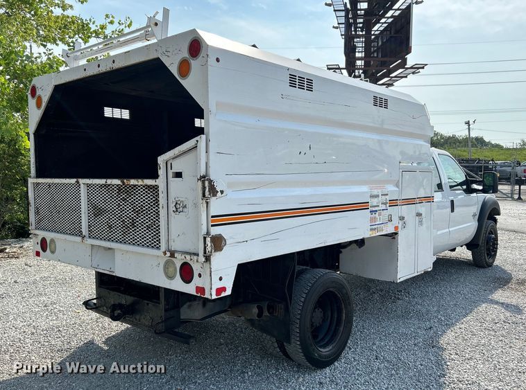 image for item OK9634 2015 Ford F550 Super Duty XL crew cab chipper truck