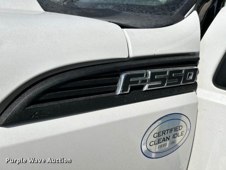 image for item OK9634 2015 Ford F550 Super Duty XL crew cab chipper truck