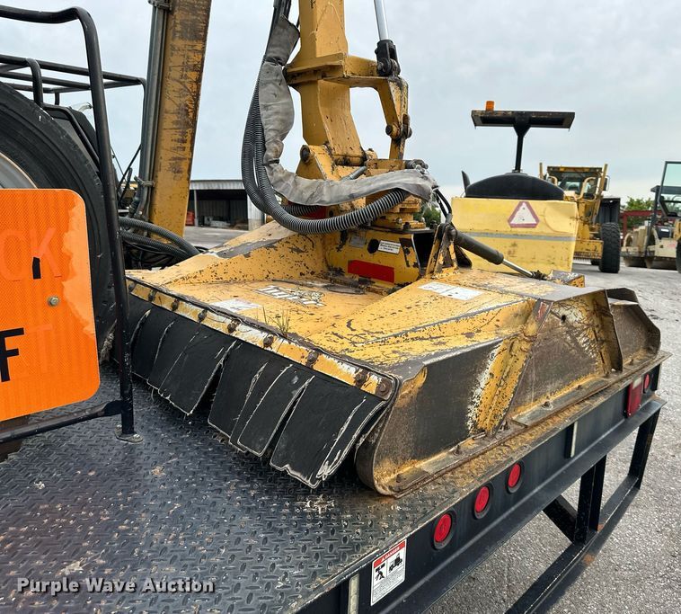 image for item DO5115 2015 Ford F550 Super Duty  flatbed truck with side boom mower