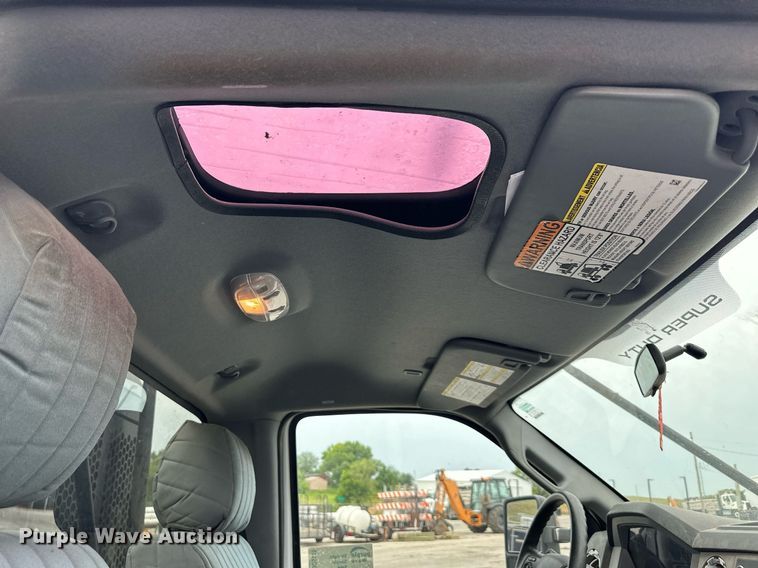 image for item DO5115 2015 Ford F550 Super Duty  flatbed truck with side boom mower