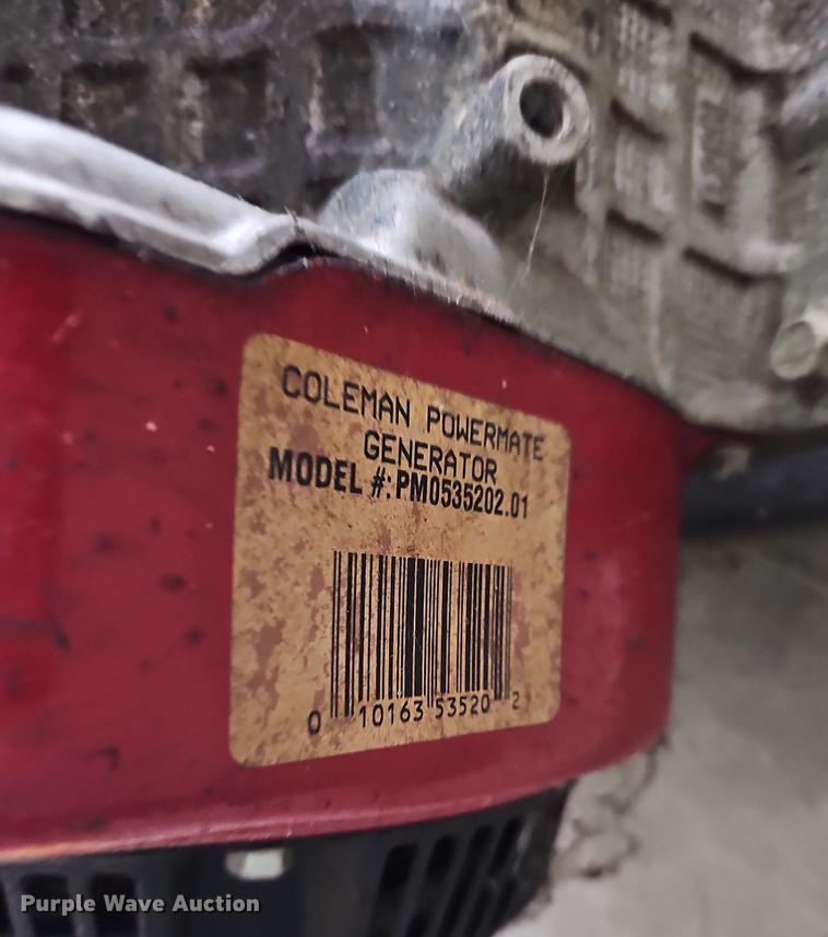 image for item DR3393 Coleman Powermate 5000  generator