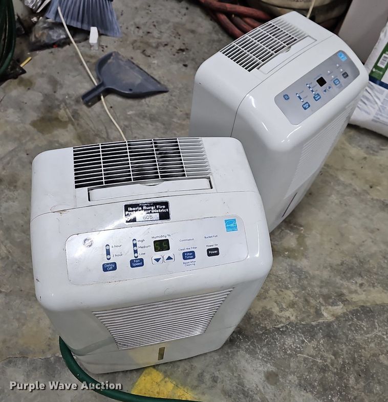 image for item DR3397 (2) GE dehumidifiers
