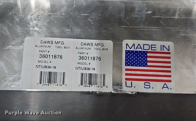 image for item DR3399 Daws Manufacturing  toolbox