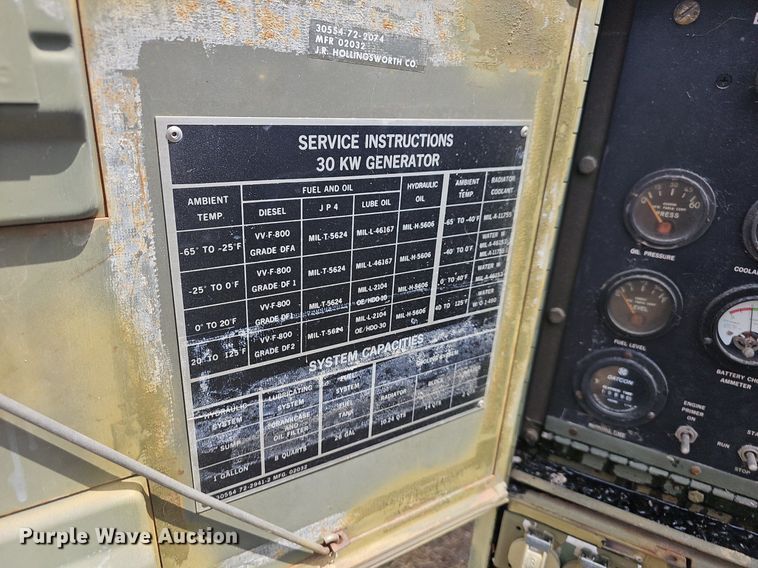 image for item KW9933 Hollingsworth MEP-005A  generator