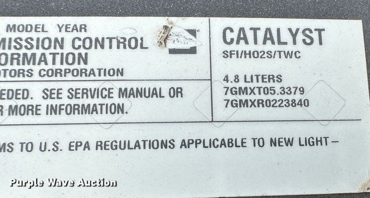 image for item KX9077 2007 Chevrolet Silverado 1500