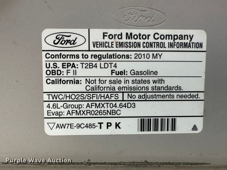 image for item KX9082 2010 Ford F150  SuperCab pickup truck