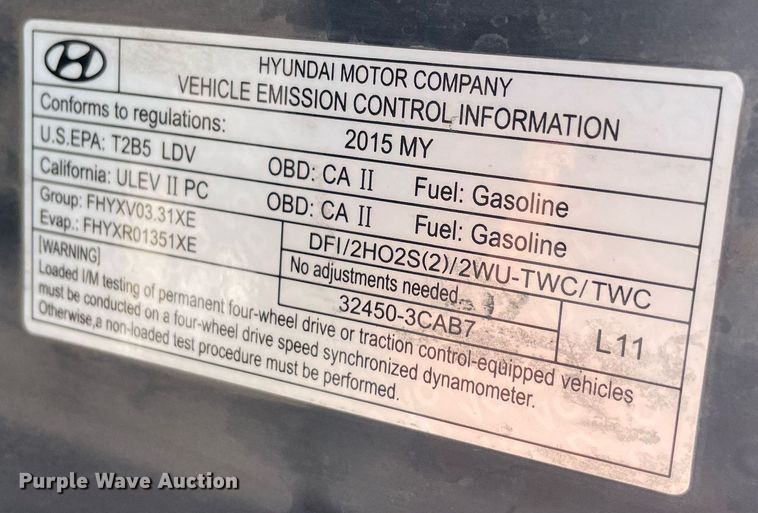 image for item LS9324 2015 Hyundai Santa Fe  SUV