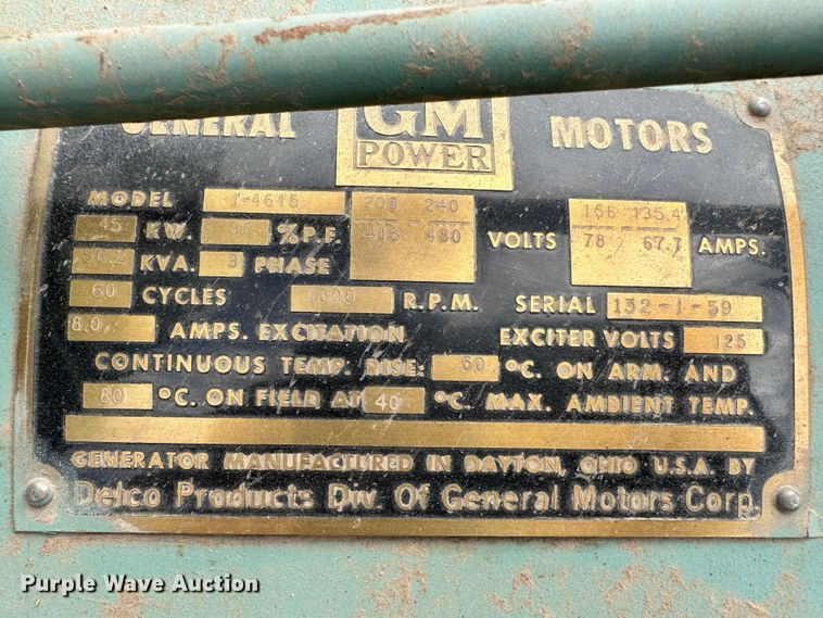 image for item NM9360 General Motors 1-4615  generator