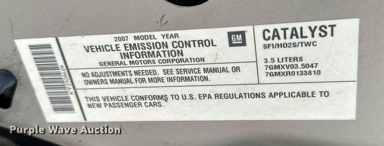 image for item NP9846 2007 Chevrolet Malibu