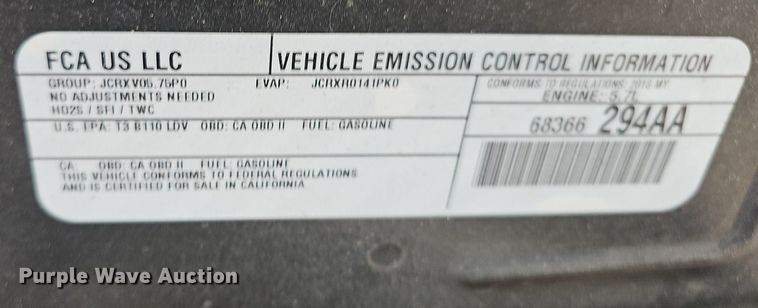 image for item NT9731 2018 Dodge Charger Police