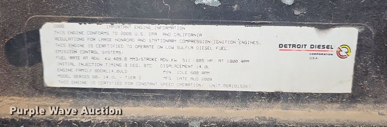 image for item NT9750 2008 Kohler 400  generator