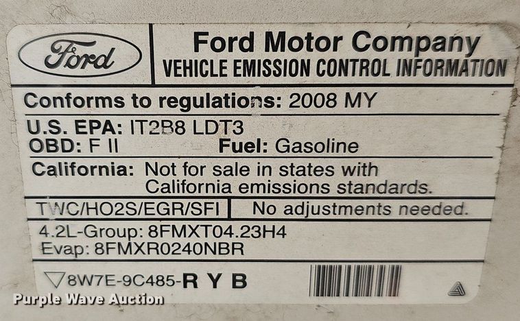 image for item NT9758 2008 Ford F150  Ext. Cab pickup truck