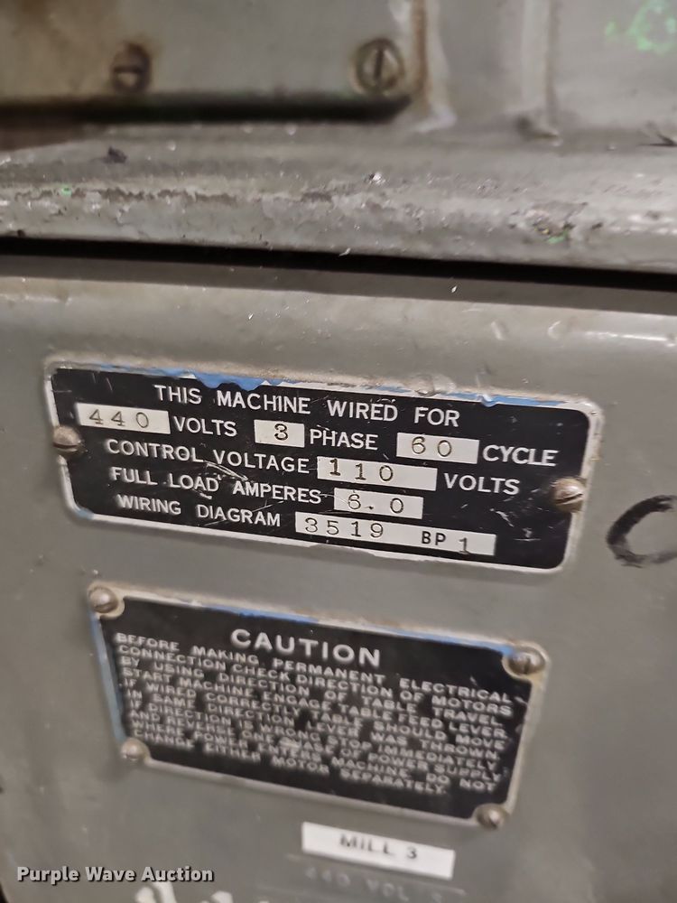 image for item NX9685 Brown & Sharpe No. 2 Plain  milling machine