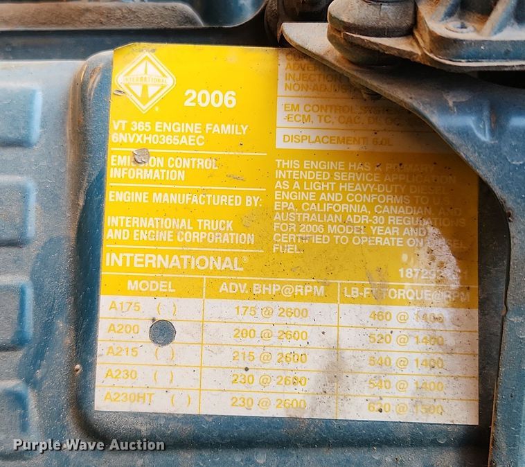 image for item OK9592 2008 International CE200  school bus