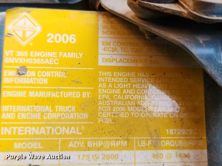 image for item OK9592 2008 International CE200  school bus