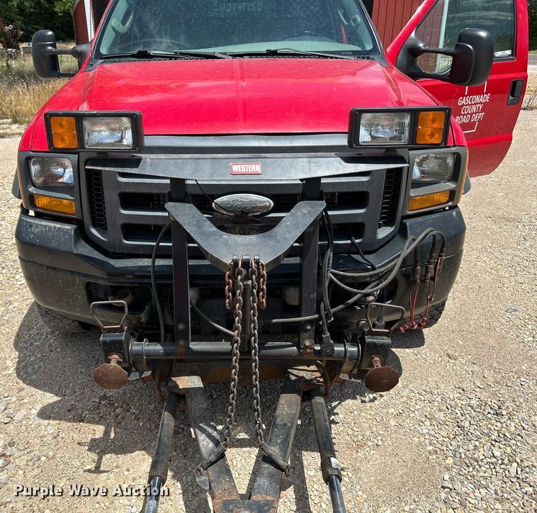 image for item OK9612 2005 Ford F550 Super Duty  dump flatbed truck