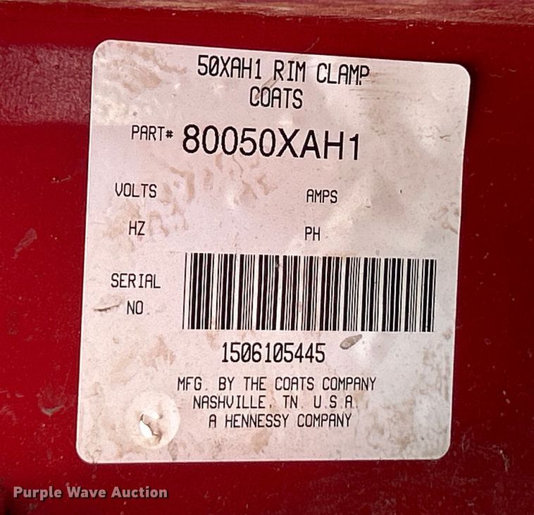 image for item OK9618 Coats 50XAH1 Rim Clamp X series  tire machine