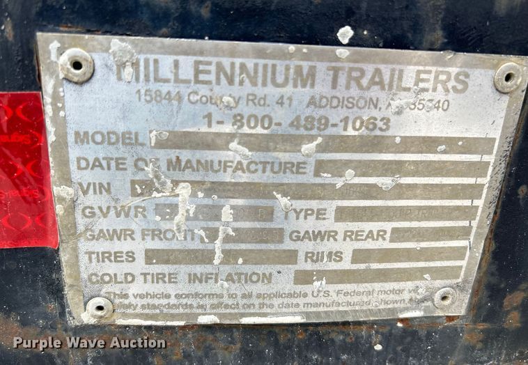 image for item OK9622 2008 Millennium M6F16P  equipment trailer