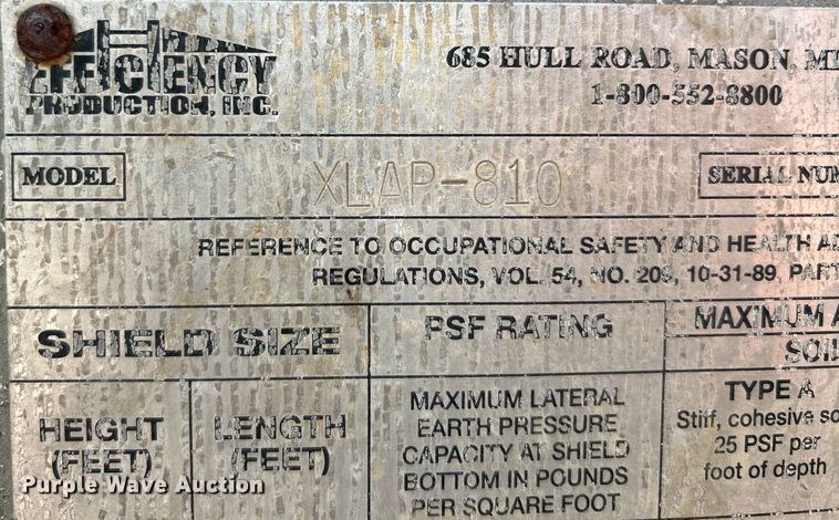 image for item OK9628 Efficiency XLAP-810  trench box