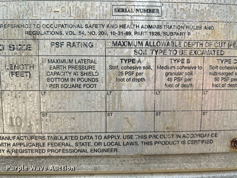 image for item OK9628 Efficiency XLAP-810  trench box