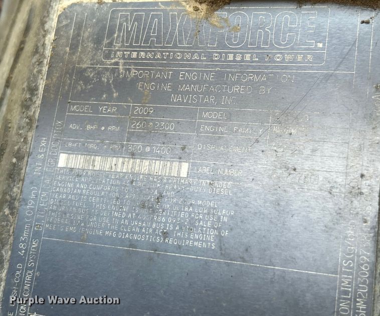 image for item OK9648 2009 International WorkStar 7400  dump truck