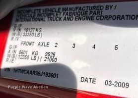 image for item OK9648 2009 International WorkStar 7400  dump truck