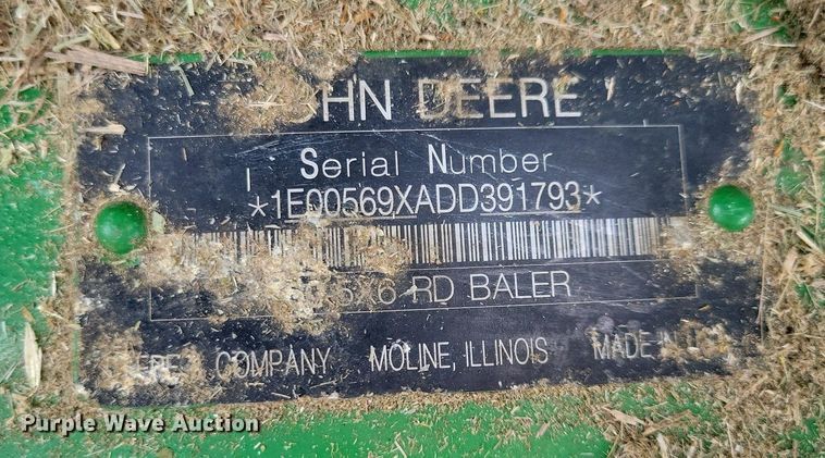 image for item DN4008 John Deere 569 Mega Wide Plus  round baler